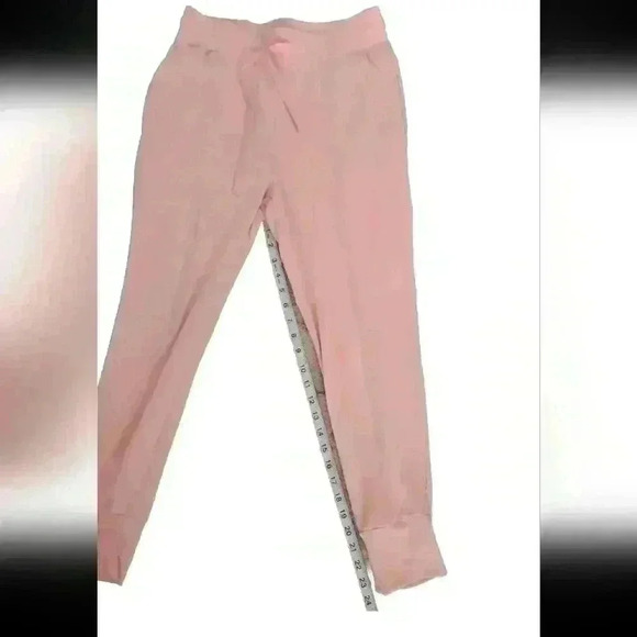 Fabletics Womens Luxe Terry Jogger Soft Lounge Sweatpants In Pink Dust S - Picture 11 of 13
